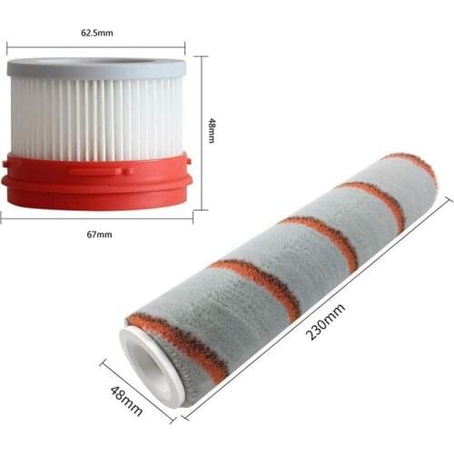 6 Pcs Replacement Kit for Xiaomi Dreame V9 V9 Pro V10 Handheld Cordless Vacuum Cleaner Parts HEPA Filter Roller Brush