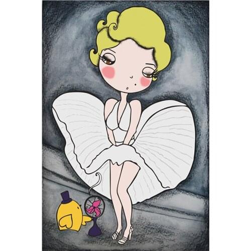 5D DIY Diamond Painting Dancing laday Diamond Embroidery Full Cross Stitch Rhinestone Mosaic Home Decor Handmade Gift