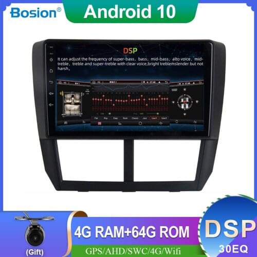 DSP PX6 1 Din 9'' Car Autoradio Android 10 Navigatore GPS For Subaru Forester 3 SH/Impreza GH GE 2007 - 2011 Bluetooth WIFI USB