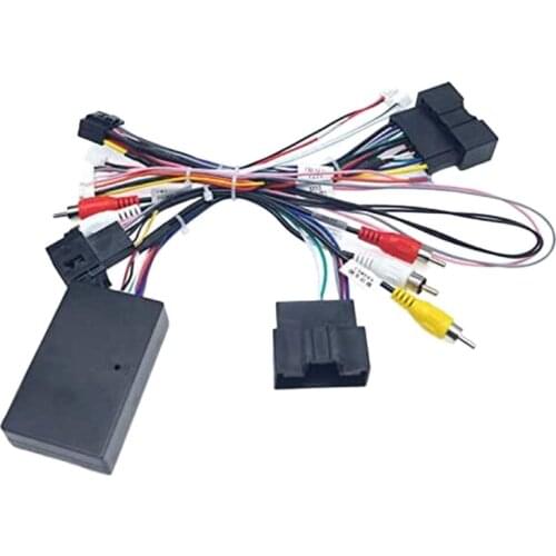 Car 16PIN Audio Power Cord Radio Wiring Harness with Canbus Box for Ford Focus F150 Ranger 2012-2015