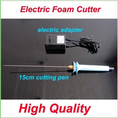 Free shipping 1pc 15cm Electric Foam Hot Knife Styrofoam Cutter Pen+ Electronic Voltage Transformer Adapter (EU plug available)