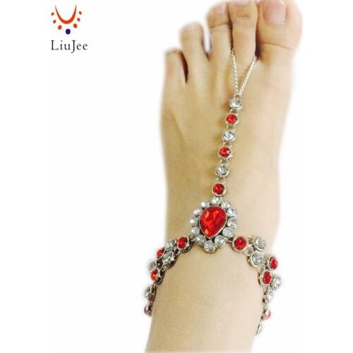 One Piece Long Summer Vacation Anklets Bracelet Sandal Sexy Leg Chain Women Boho Crystal Anklet Statement Jewelry AK004