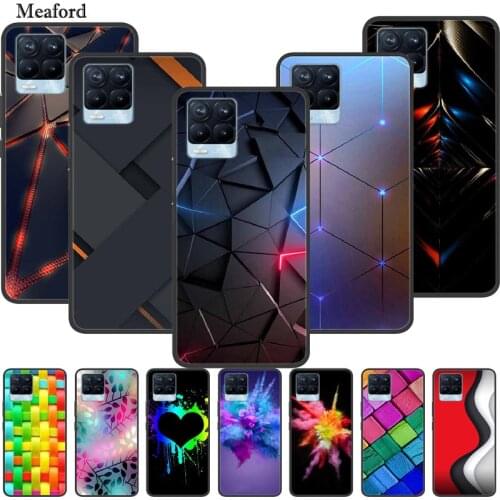 For Realme 8 Case Silicone TPU Soft Phone Case Cover For OPPO Realme 8 / 8 Pro Case Luxury Protective Bumper For Realme8 Funda