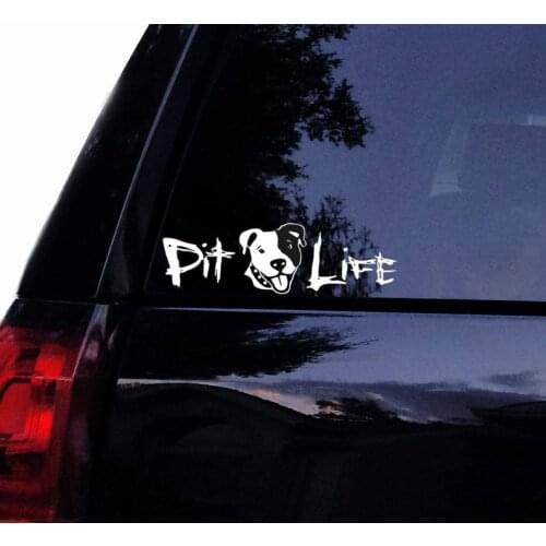 Black/Sliver Smiley Pit LIFE Vinyl Car Decal Sticker Waterproof Decals Car Styling Accessories Window Decor S647