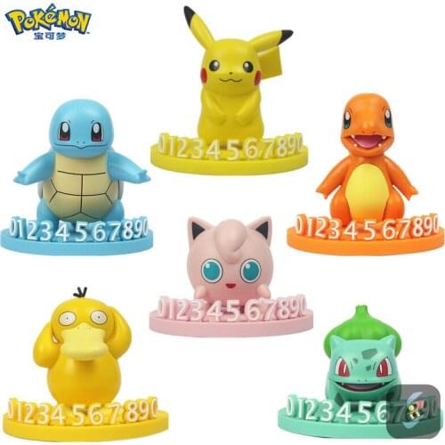 Pokemon Car Decoration Car Number Plate Pikachu Charmander Squirtle Bulbasaur Toy Model
