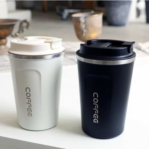 Double Stainless steel Coffee Mug Thickened Big Car Thermos Mug Travel Thermo Cup Thermosmug For Gifts 510/380ML Thermos Flask