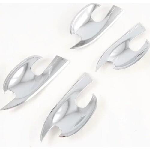 ABS Chrome Car Door Handle Bowl Protective Cover Trim Decoration Stickers for Mazda CX30 CX-30 2020 2021 Car Styling Accessories
