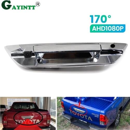 170° 1080P Car Rear View Reverse Back Up Parking Trunk Handle Camera for Toyota Hilux 8 MK8 Pickup Truck Masters OX AN120 AN130