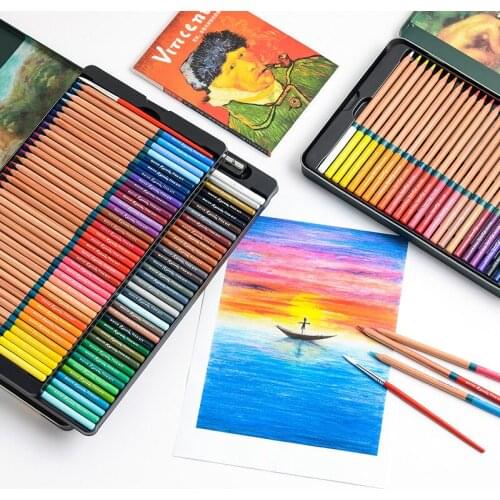 Scribble scribble pen Marco Renoir 24/36/48/72 color water soluble professional art color pencil 3120