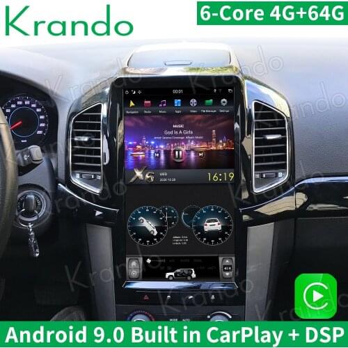 Krando Android 9.0 13.6" navigation Car radio Android Car stereo with screen for Chevrolet Captiva 2013-2017 multimedia system