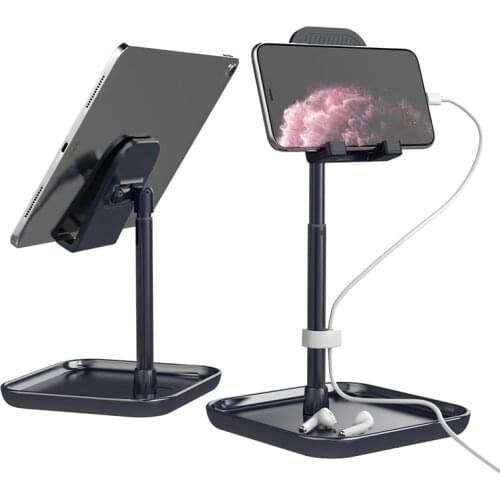 LINGCHEN Desktop Phone Stand for iPhone X XS MAX iPad Universal Mobile Tablet Phone Holder Desk For Xiaomi Samsung S10 S9 S8