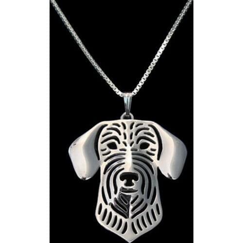 New Unique Romantic Gold Silver Color Wire Haired Dachshund Pendant Necklace Hunger Games Necklace Women Best Friend Choker