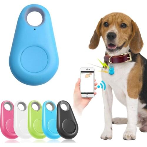 Portable Pets Smart Mini GPS Tracker Anti-Lost Waterproof with Bluetooth Tracer for Dog Cat Kids Wallet Bag Keys Finder Locator