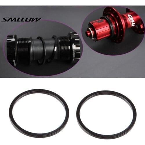 2 Pcs Black Bike Bicycle Bottom Bracket Spacer 2.5mm Aluminum Alloy Fits GXP Hollow Tech II Cycling Accessories