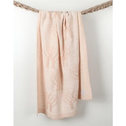 Pink Knit Baby Blanket