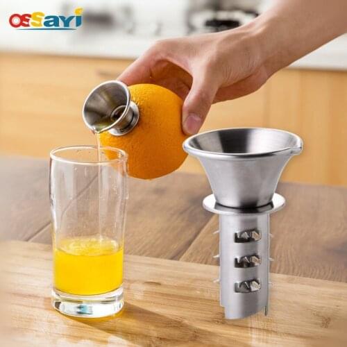 Stainless Steel Lemon Squeezer Manual Citrus Orange Juice Juicer Screw Press Fresh High Quality kitchen Fruit Vegetable Tools
