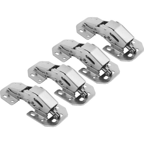 Universal Spring Cabinet Hinge Cupboard Door Hydraulic Buffer Easy Installation Cold Rolled Steel Plate with Screws