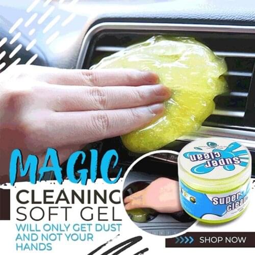 Car Air Vent Magic Dust Cleaner Laptop Computer Keyboard Slimy Gel Soft Dust Remover Glue Home Office Cleaning Tool Dropshipping