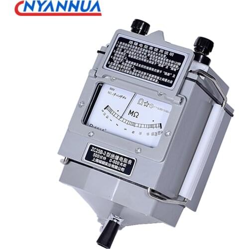 ZC25-4 1000V Insulation Resistance Tester ZC25 Electrician Shake Meter Megohmmeter 1000V Hand Crank Ohm