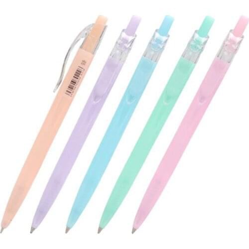 0.5mm Blue Refill Cute Jelly Ballpoint Pen Child Student Gift School Supplies 4pcs (Send in four different styles randomly)