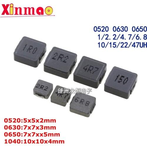 10pcs SMD Molding Power Inductors 0520 0630 0650 1040 1UH 2.2UH 3.3UH 4.7UH 6.8UH 10UH 15UH 22UH 33UH 47UH 68UH 100UH 1R0 2R2
