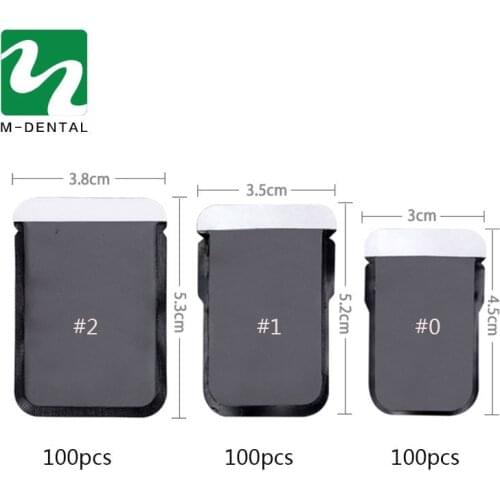 100pcs/bag Dental Barrier Envelopes Dental Bags For X ray Film 0# 1# 2# X-ray Film Bags Dental Consumables Materials