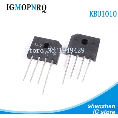 5PCS/LOT KBU1010 KBU-1010 10A 1000V ZIP Diode Bridge Rectifier diode New