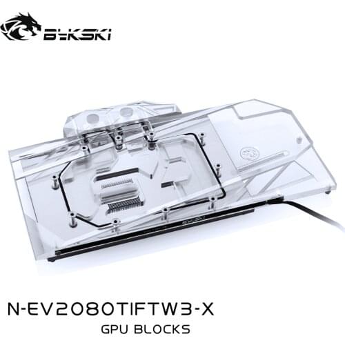 Bykski N-EV2080TIFTW3-X EVGA RTX2080TI FTW3 GPU Water Cooling Block