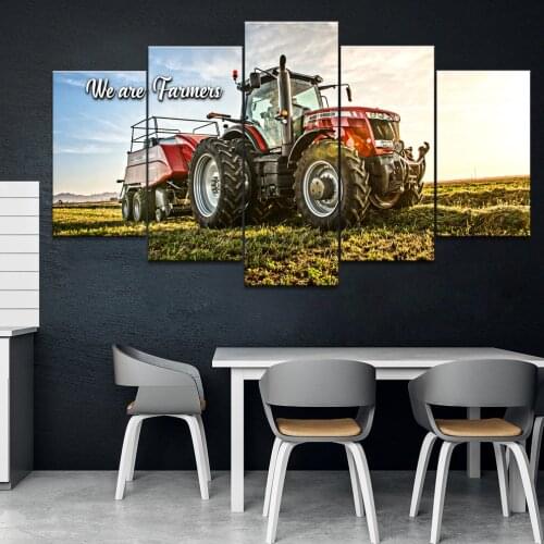 Home Decor Printed Modern Canvas Living Room Frame HD Pictures 5 Panel Massey Ferguson Landscape Modular Painting Wall Poster