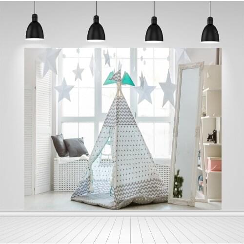 Scopiso Childrens room tent cabin Baby shower Photography Photographic Backgrounds Party Photography Backdrops For Photo Studio