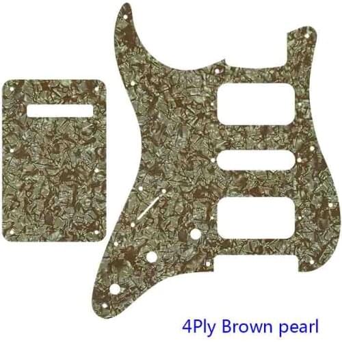 Guitar Parts11 Screw Hole Pickguard For Left Handed Fender Strat USA/Mexican Standard ST HSH Guitarra Scratch Plate & Back Plate