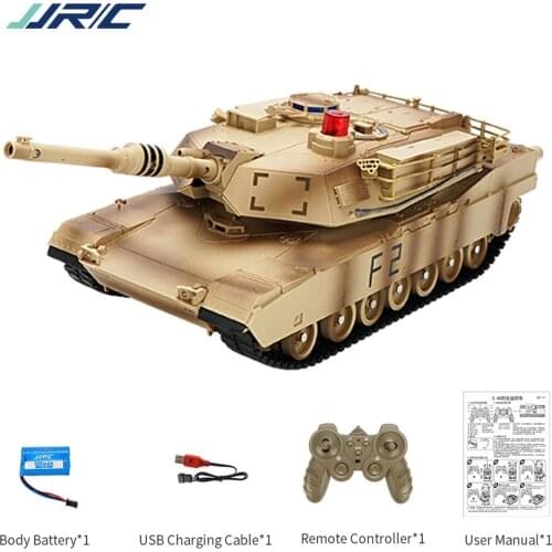 JJR/C Q90 1/30 Remote Control Military Battle Tank Full-Function Stunt RC Models Vehicle With Lights For Boys Gift