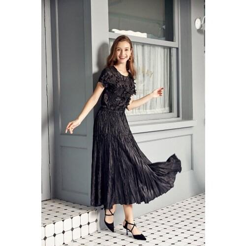 HOT SELLING Miyake fashion fold disorderly plait long skirt IN STOCK