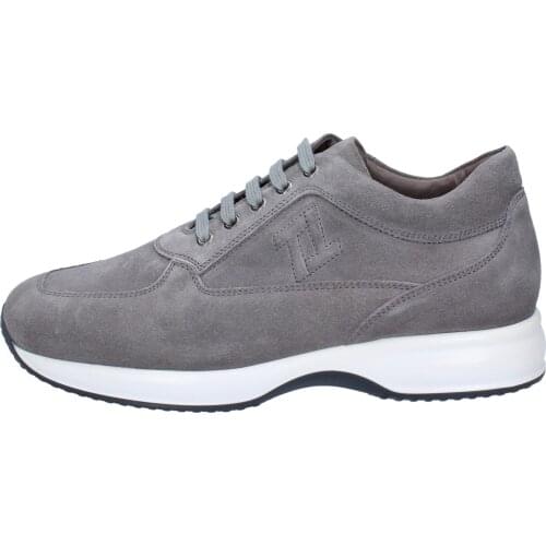 TRIVER FLIGHT men Sneakers suede gray