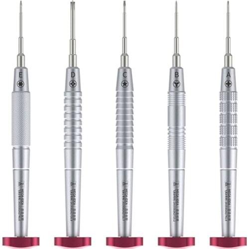 Precision Magnetic Screwdriver Set Cross Pentalobe Y0.6 Aluminum Handle Screwdriver for iPhone X 8 7 6 Opening Repair Tool Sets