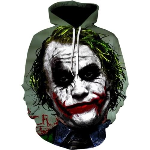 Novelty Clown 3d Hoodie Men Joker Poker Men Hoodies Sweatshirts Funny Sweatshirt Hip Hop Mens Clothes Hoodies Men 2021 Tops