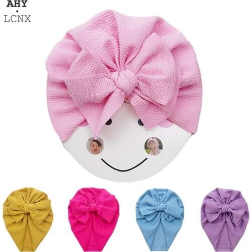 Baby Hat Turban Flower bows Beanie Cap Newborn Baby Girl Hat Autumn Winter Infant Toddler Kids Girls Bonnet Photography Props