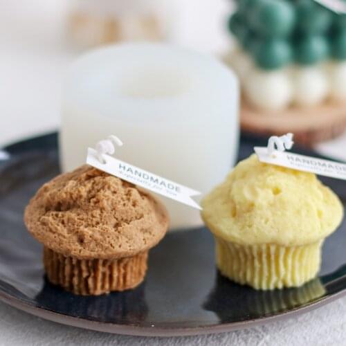 1Pcs Muffin Cup Silicone Candle Molds Handcraft Cute Ornaments Making Tool DIY Soap Mould Candle Mold For Candle Making