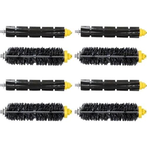 Replacement Bristle and Flexible Beater Brush for IRobot Roomba 600 Series 680 660 655 651 650 Vacuum Accessory(4 Set)
