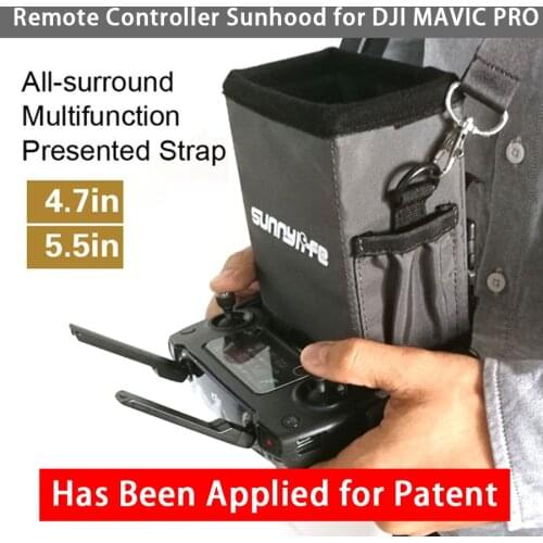 4.7in 5.5in Remote Controller Sunhood Foldable All-surround Smartphone Sunshade with Strap for DJI Spark/ Mavic Pro/Air Drone