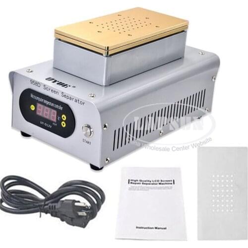 UYUE 958D Built-in Two Big Pumps 7 Inch Vacuum LCD Separator Machine for iPhone or Samsung LCD Screen Separation
