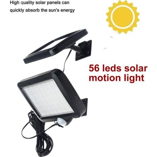 Waterproof 56 LED Outdoor Solar Power Lamp Motion Sensor Light Garden Security Lamp Intelligent Light-dependent Control Lamps