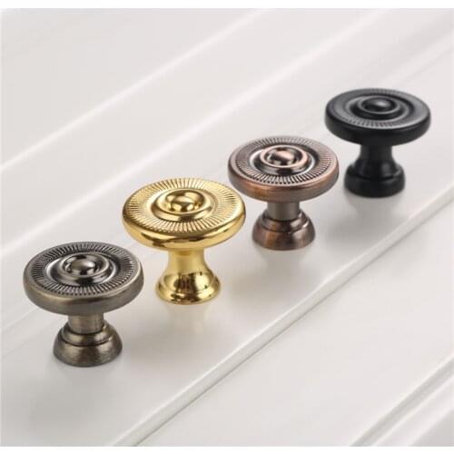1Pc 24mm Knob Furniture Handles Kitchen Door Knob Cupboard Wardrobe Drawer Handles Pulls Cabinet Knobs and Handles Zinc Alloy