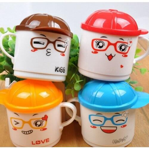 1Pcs 200ml Infant Baby Feeding Cup Milk with Handle Children Cute Cartoon Animal Baby Kids Tea Cup Kids Learning Cup