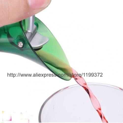100pcs White Red Wine Aerator Plug Cap Bottle Pourer Pour with Silicone Seal Stopper Funnel Shutoff Green Color 20151220