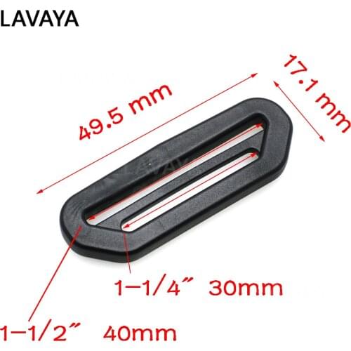 2pcs Webbing 30mm Plastic Connecter Tri-Glide Slider Adjustable Buckle Hardware Backpack Accessories