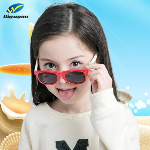 2020 Children Square Frame Rivet Polarized Sunglasses Baby Classic Fashion Eyewear Kids boy girls Sun glasses UV400