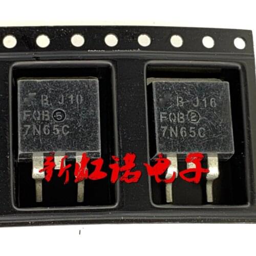 5Pcs/Lot New Original Patch FQB7N65C 7 A / 650 V N Channel TO263 MOS Field Effect Tube Integrated circuit Triode In Stock