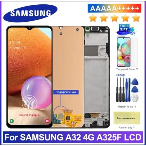 6.4'' Original Display for Samsung Galaxy A32 A325 A325F SM-A325F LCD Touch Screen Digitizer Assembly for samsung a32 4G LCD