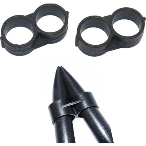 8-Shaped 16mm Pipe Folded End Plug Hose Tube Water Stopper Garden Agriculture Irrigation Water-saving Sealing End Fittings 10Pc